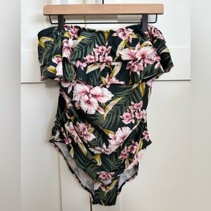 Kona Sol Strapless One Piece Swimsuit